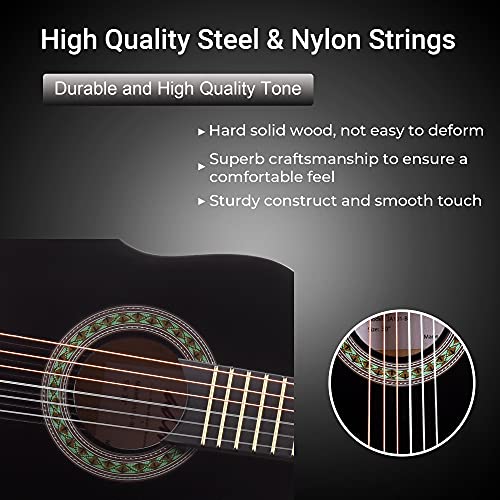 30 Inch Nylon Strings Wooden Acoustic Classical Guitar Blue S319091