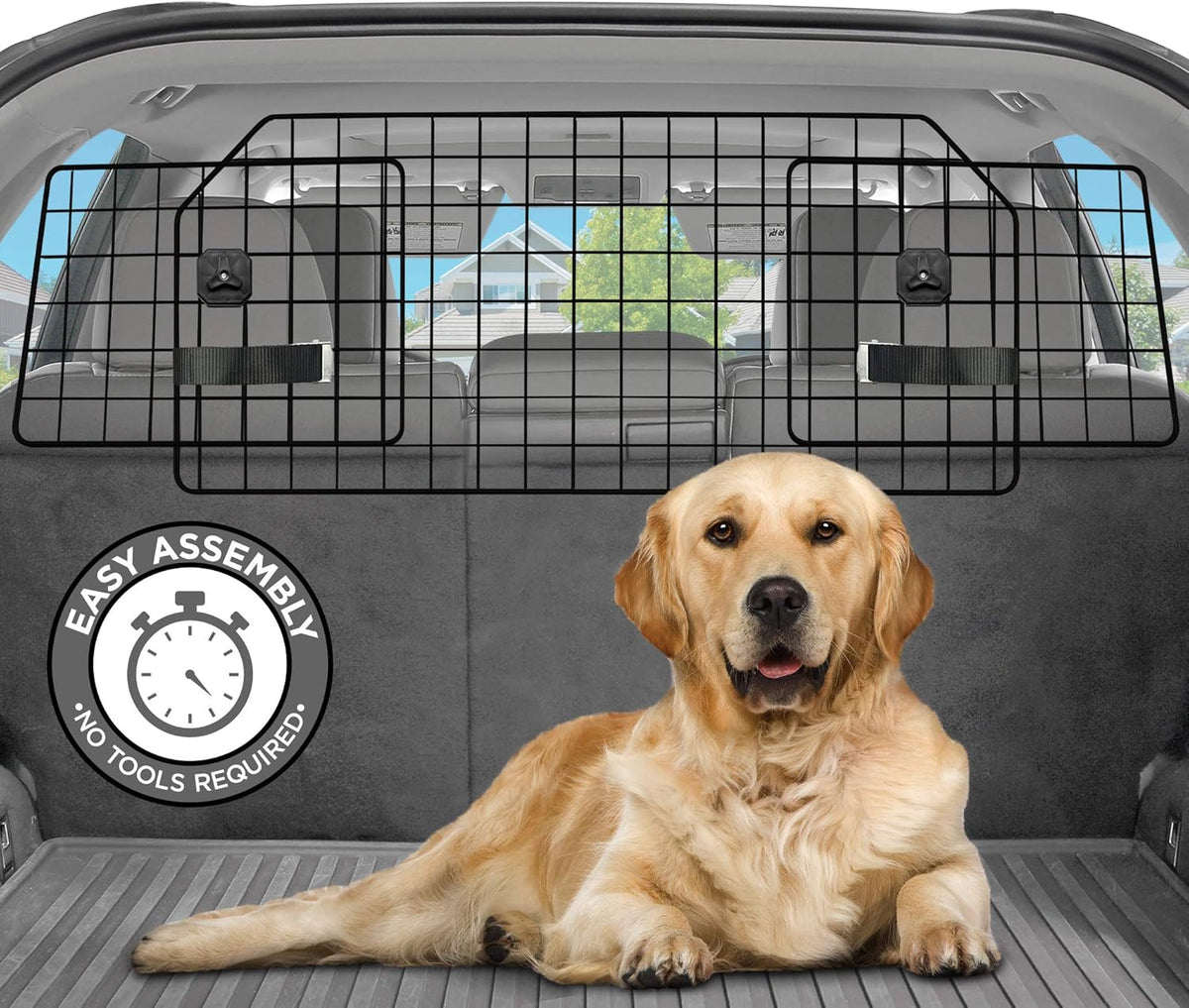 Adjustable Heavy-Duty Wire Mesh Dog Barrier Pack of 2 F26445