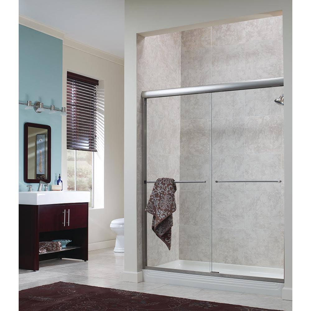 Aluminum Silver Shower Door M964
