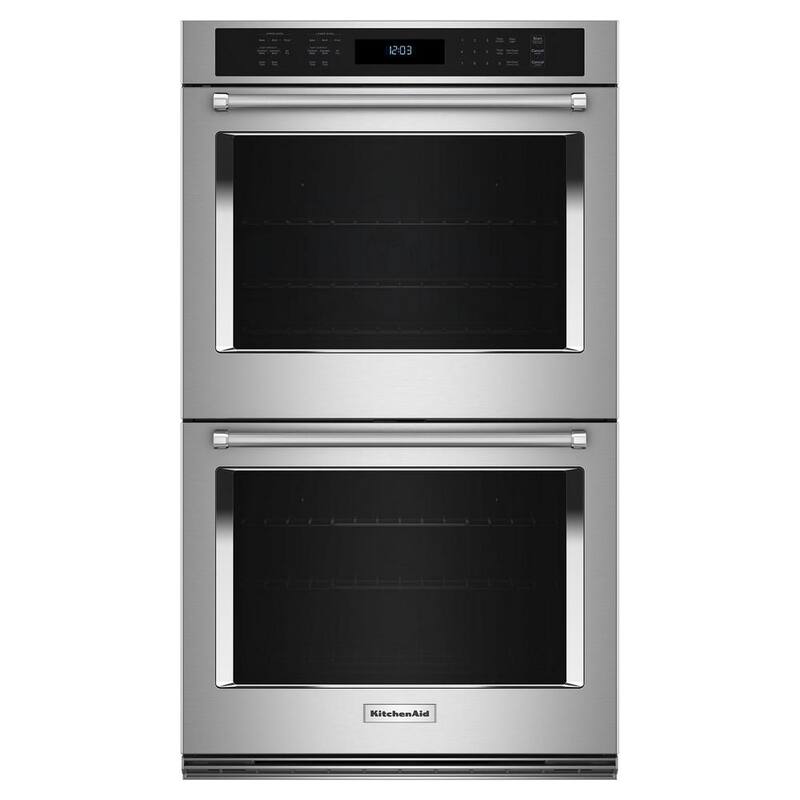 27 in. Double Electric Wall Oven with Convection Self-Cleaning in Stainless Steel W467366