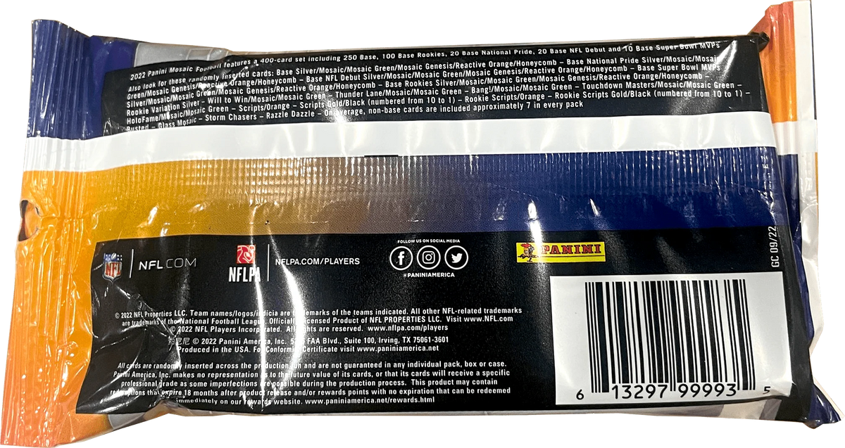 Football Trading Cards Hanger Pack Y132354