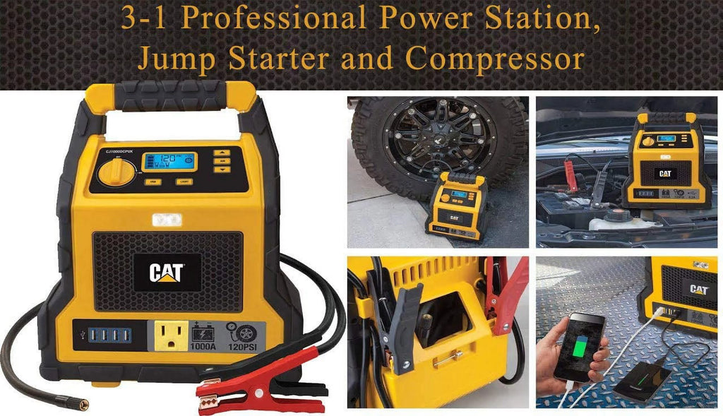 1000Amp Power Station with Jump Starter and Compressor O598