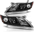 Black Housing Headlight Assembly with Amber Reflector Clear Lens F985