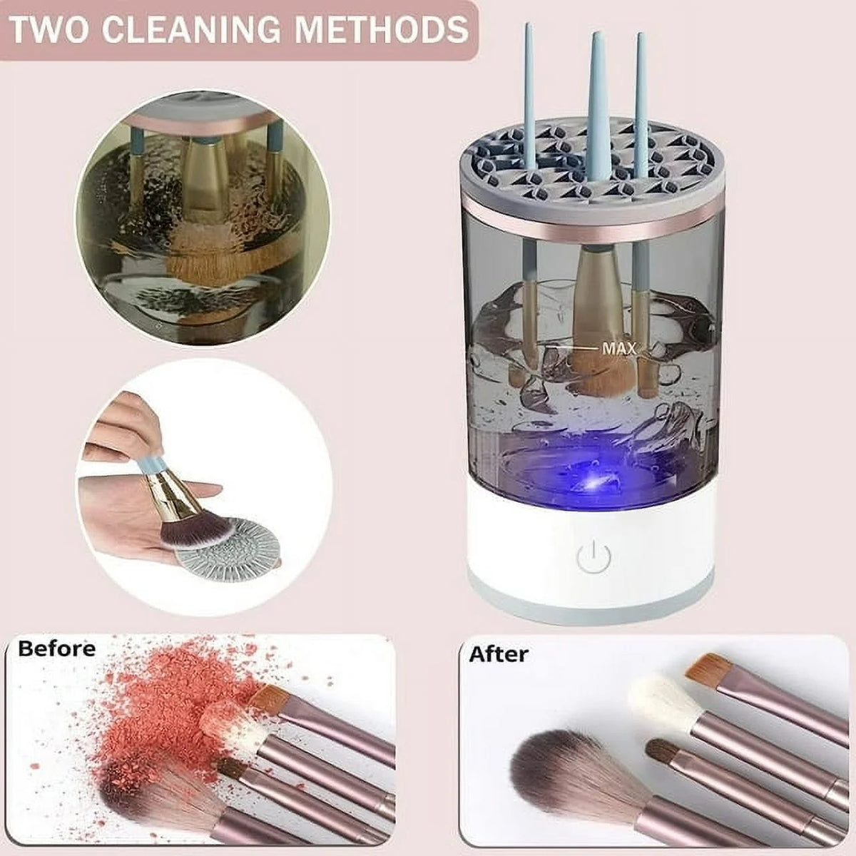 Portable Electric USB Makeup Brush Cleaner Machine V8734