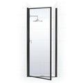 22x22 x 64x22 Framed Hinge Shower Door Black Bronze Z511