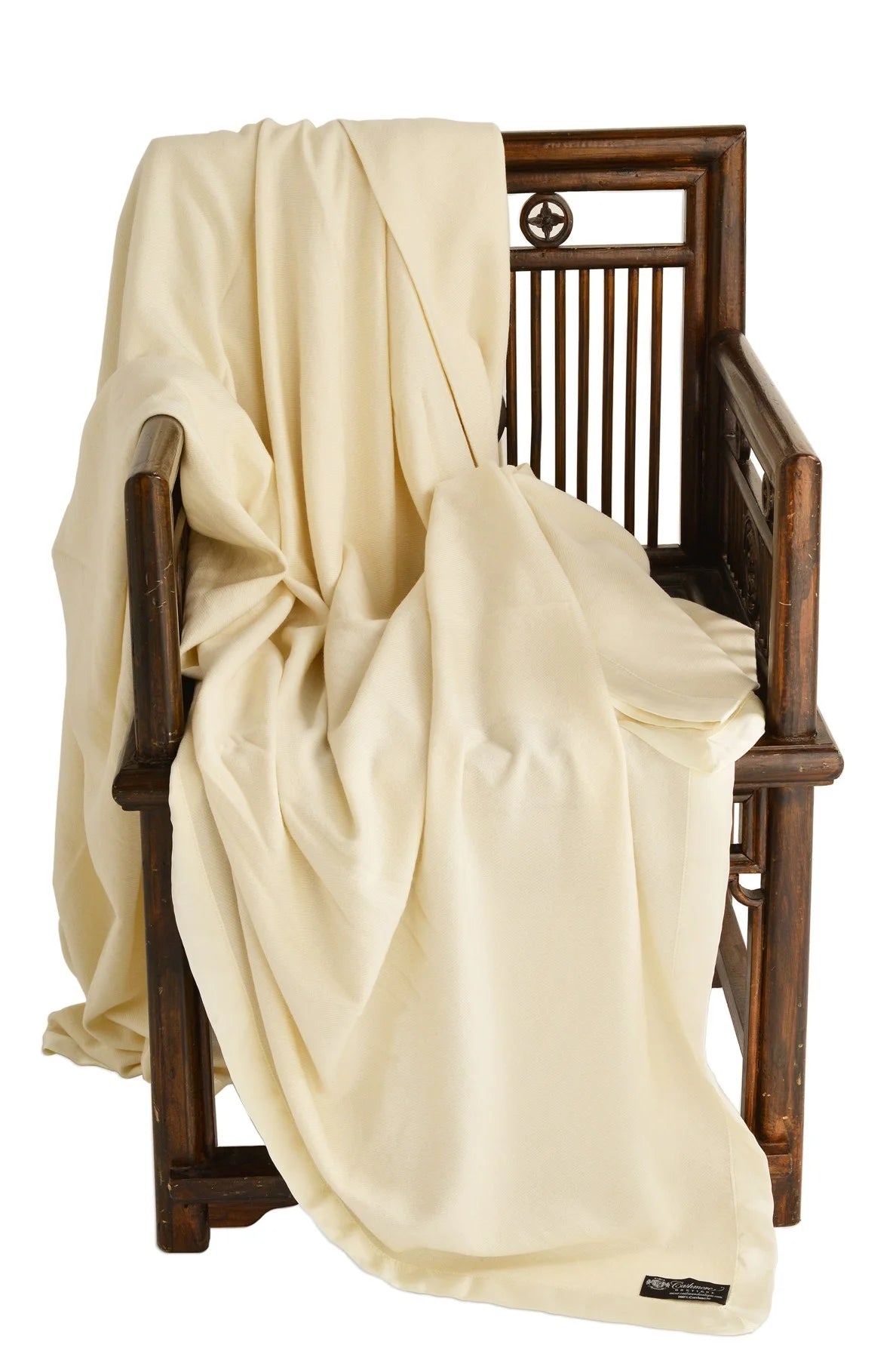 100% Pure Cashmere Queen Blanket 4 Ply Off White O971897