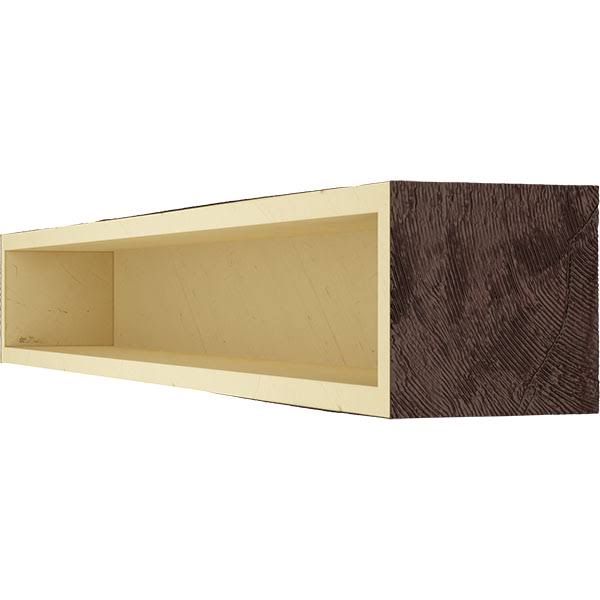 Rough Sawn Faux Wood Fireplace Mantel I8366