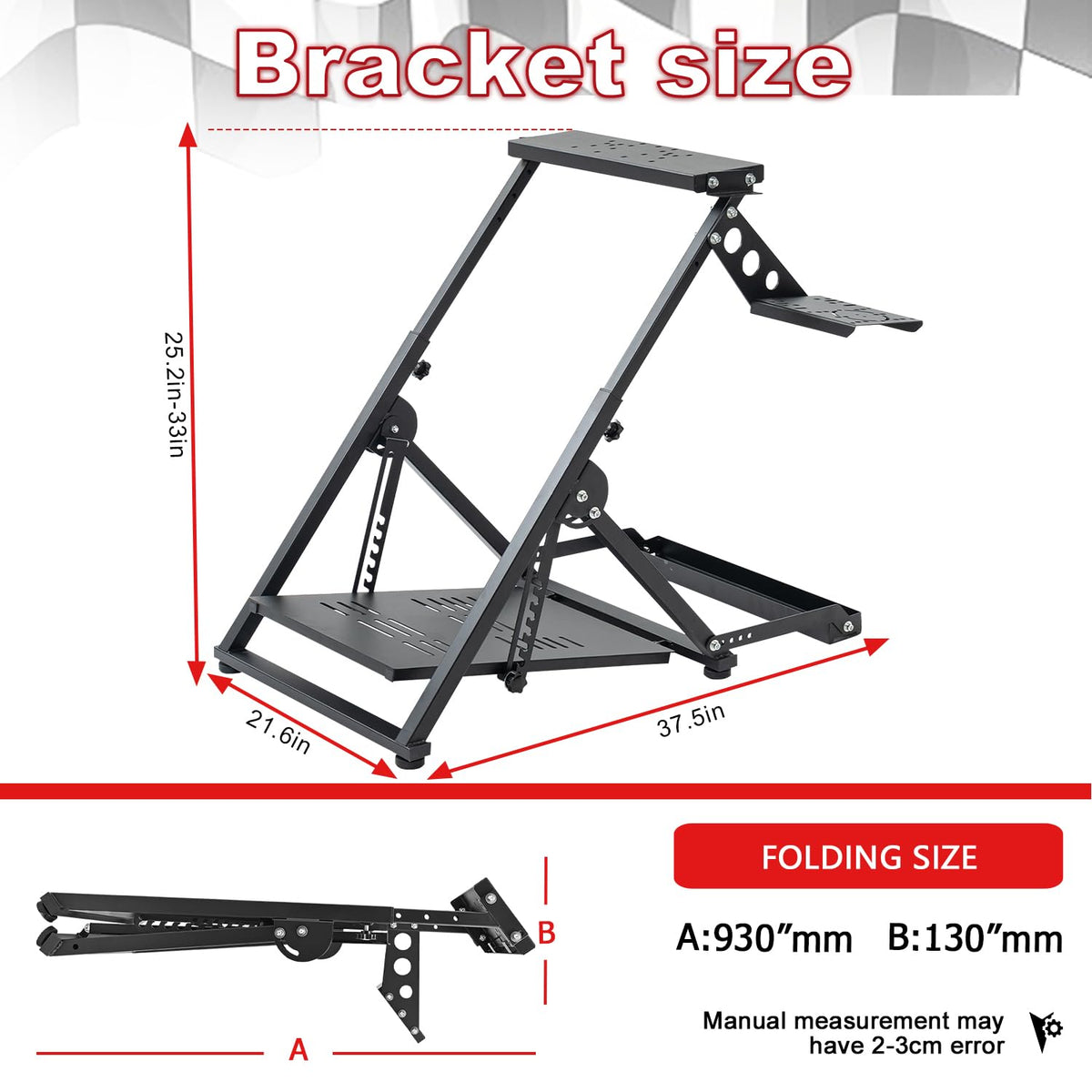 Foldable Racing Wheel Stand C557634