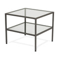 Pewter One Shelf End Table M613