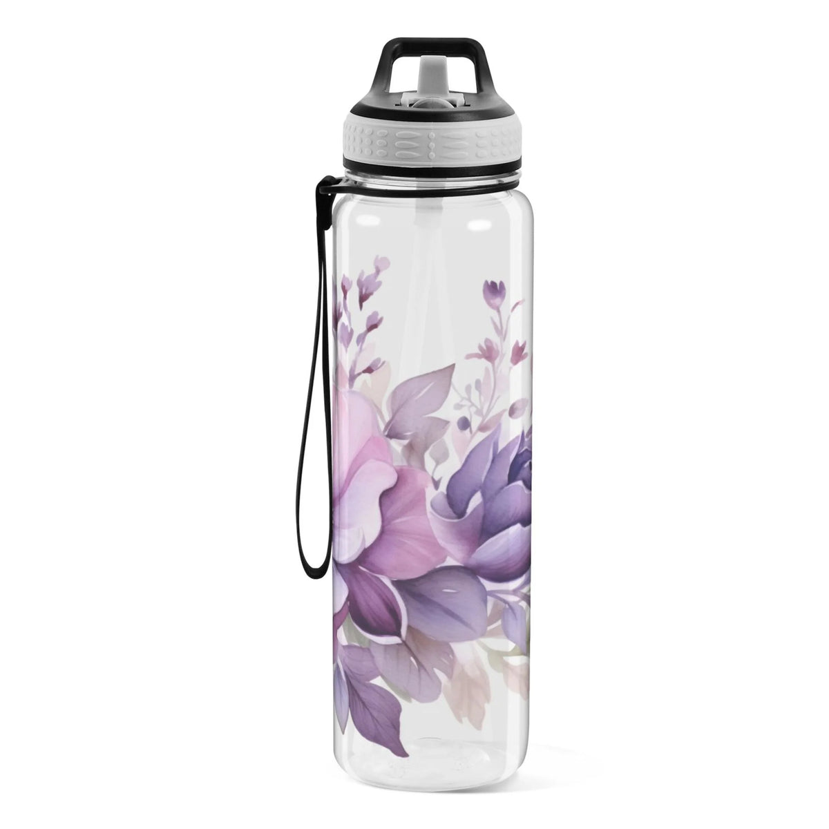 Purple 32oz Tritan Sports Water Bottle with Straw J613