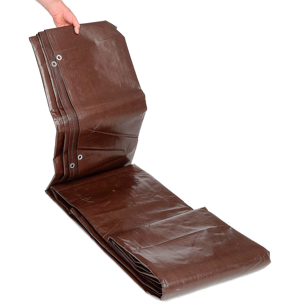 12 x 30 ft. Super Heavy Duty Brown Tarp D6884