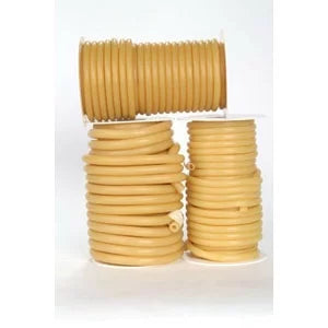 Translucent Amber Drainage Tubing 1/4" I.D. x 3/8" O.D. 50 ft. Natural Rubber C940