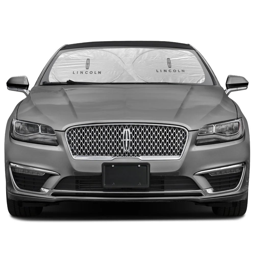 Silver Reflective Fabric Windshield Sun Shade Q703