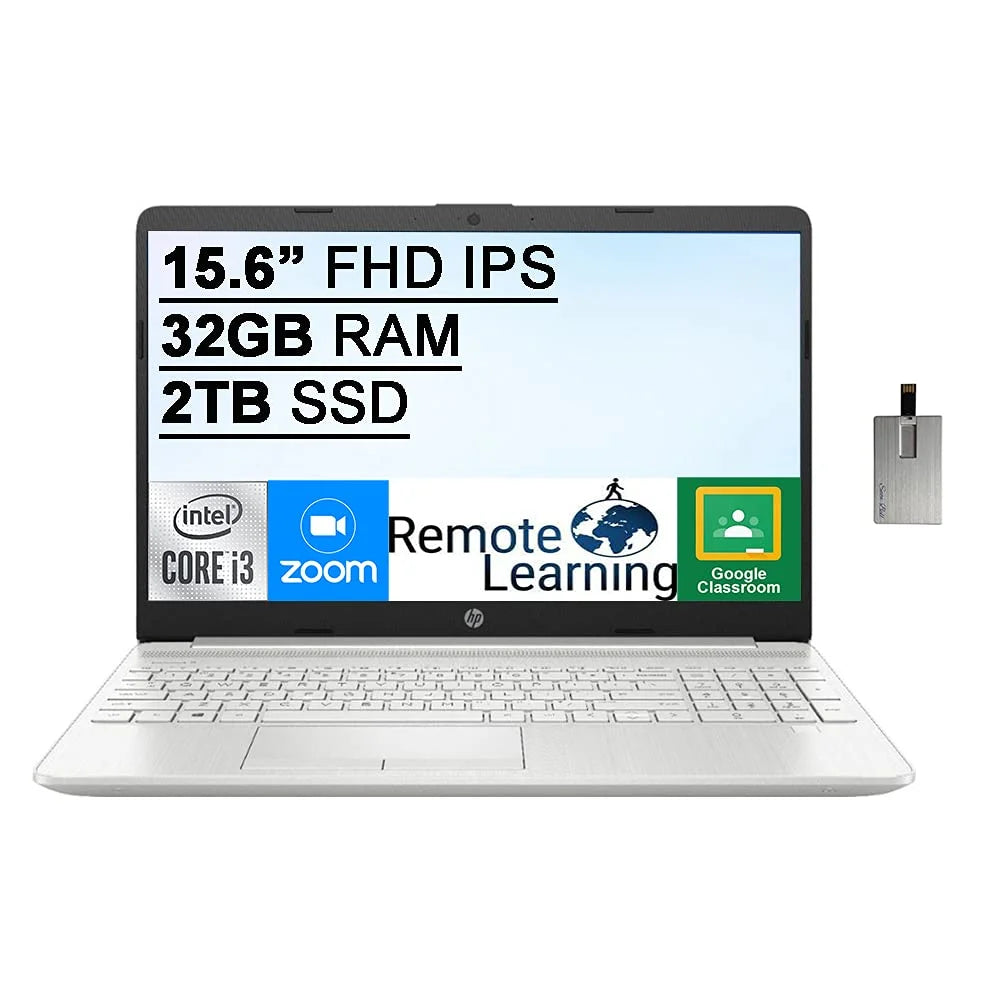 15.6" FHD IPS Laptop, Intel Core i3, 32GB RAM, 2TB SSD, Silver O505828