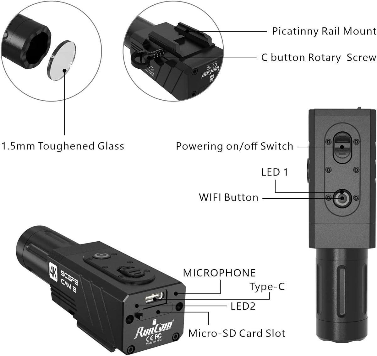 4K Zoom Action Camera Waterproof Mini Video Camera J71622