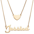 Sterling Silver Layered Double Necklace B271574