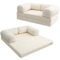 Beige Queen Folding Sofa Bed D9056