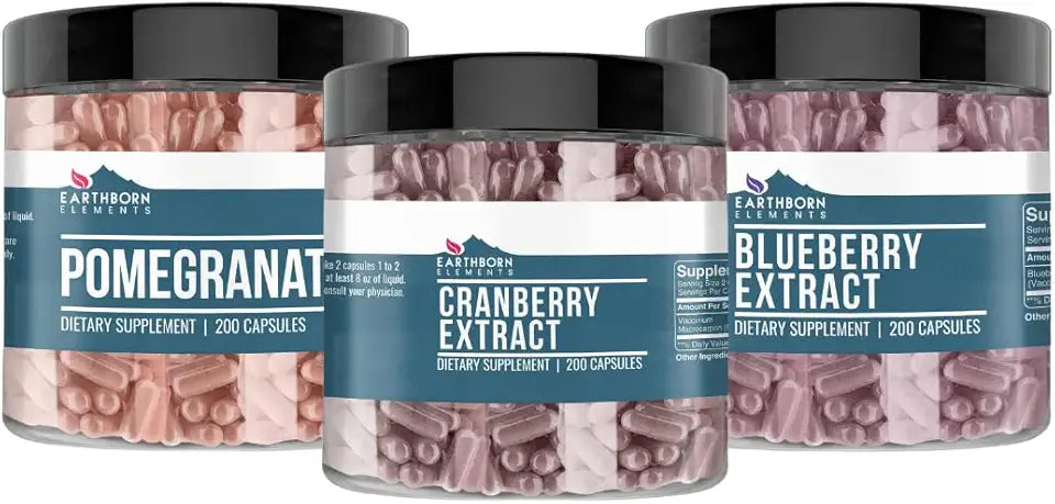 Pomegranate Blueberry Cranberry Extract 200 Capsules H221