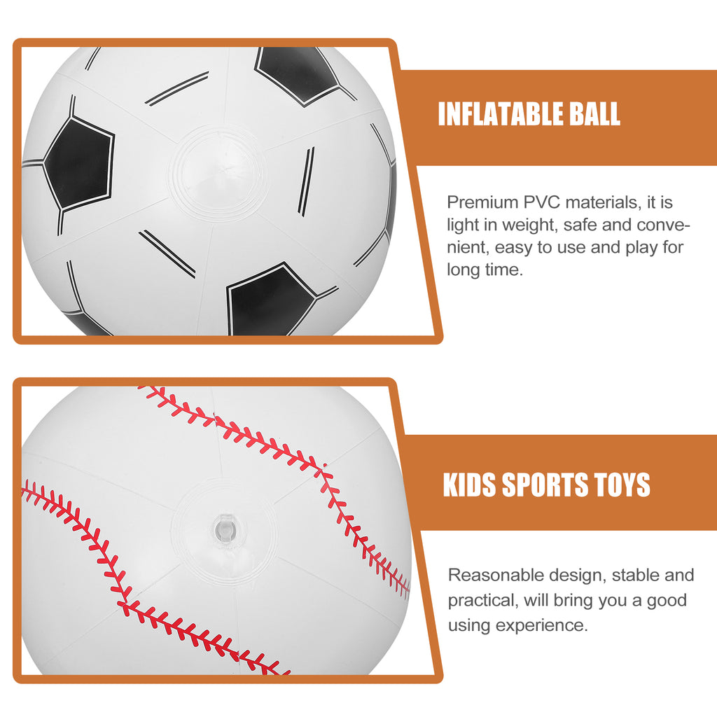 4 Pcs Inflatable Beach Ball Toys F908252
