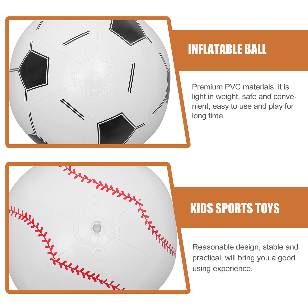4 Pcs Inflatable Beach Ball Toys F908252