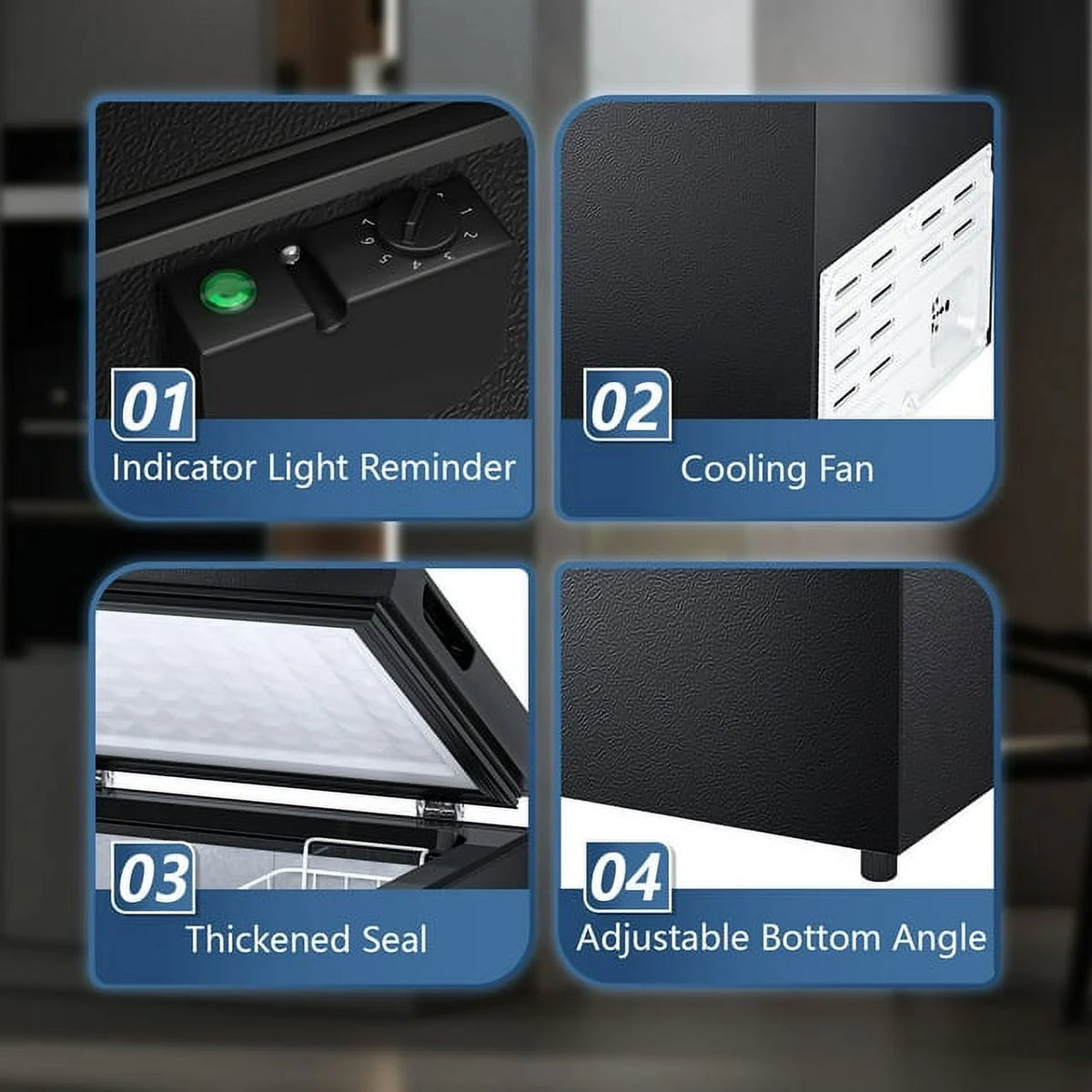 1.8 Cu.ft Black Compact Freezer Z4077