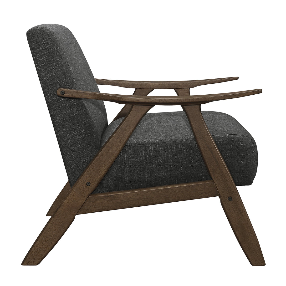 Dark Gray Fabric Upholstered Accent Chair R175