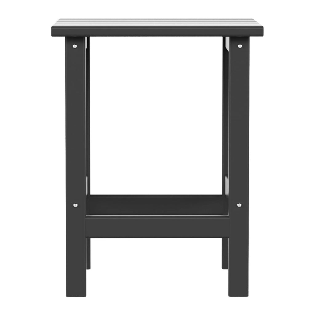Black Plastic Adirondack Outdoor Side Table O897758