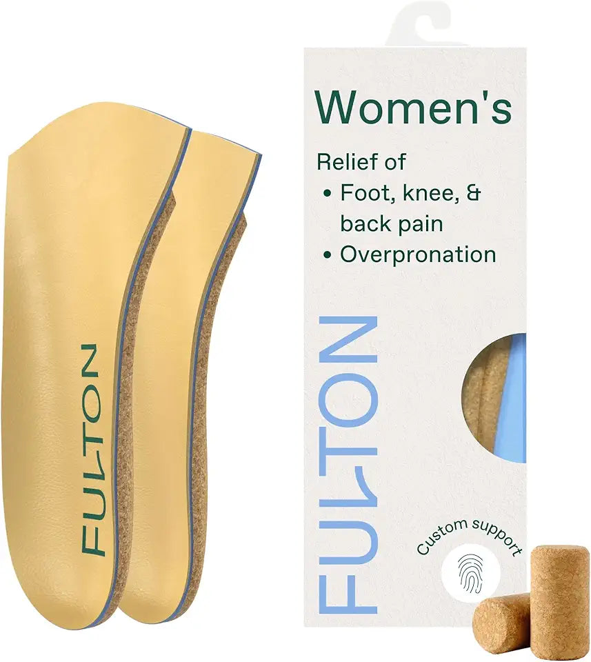 Cork Shoe Inserts with Arch Support, Womens Size 11.5-12 F83102