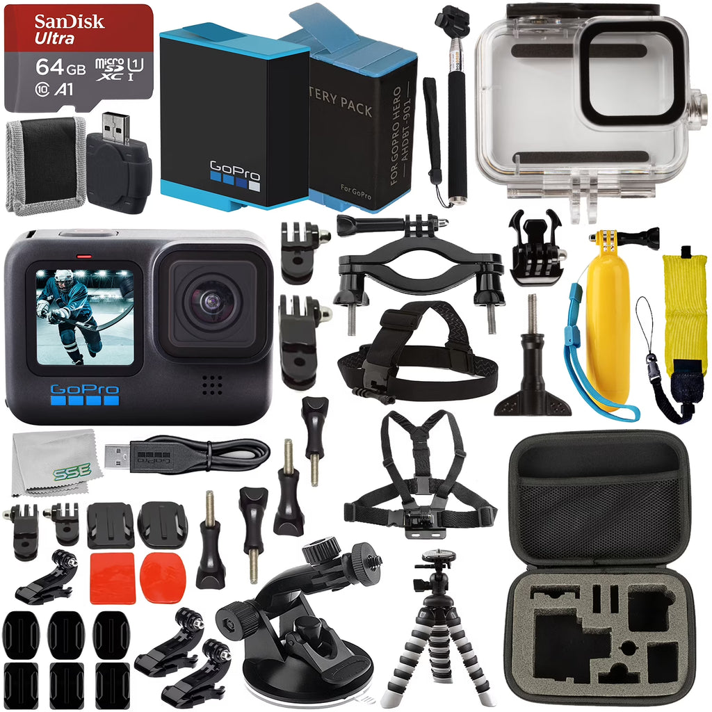 GoPro HERO10 Black with Accessory Bundle D807