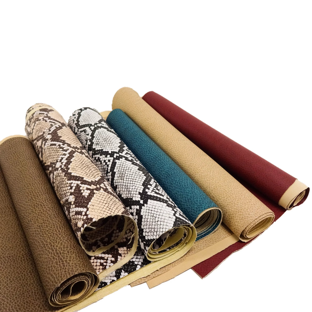 54" x 8 Yards 100% Polyester Faux Leopard Leather X772