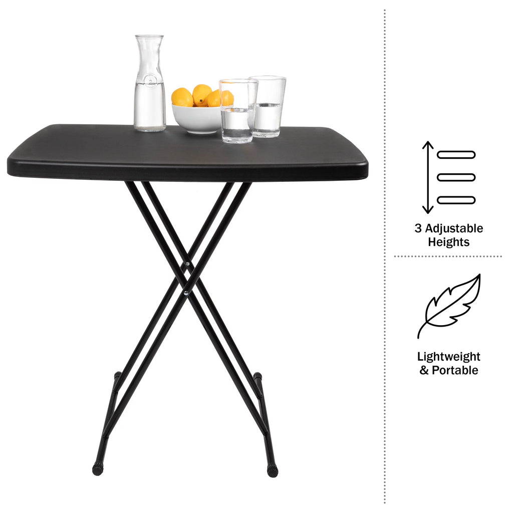 Set of 2 Black Folding Tables T70201
