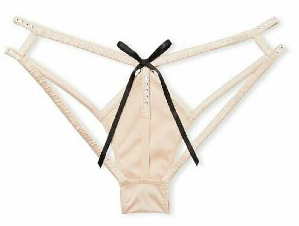 Satin Rhinestones Cheeky Panty O9973