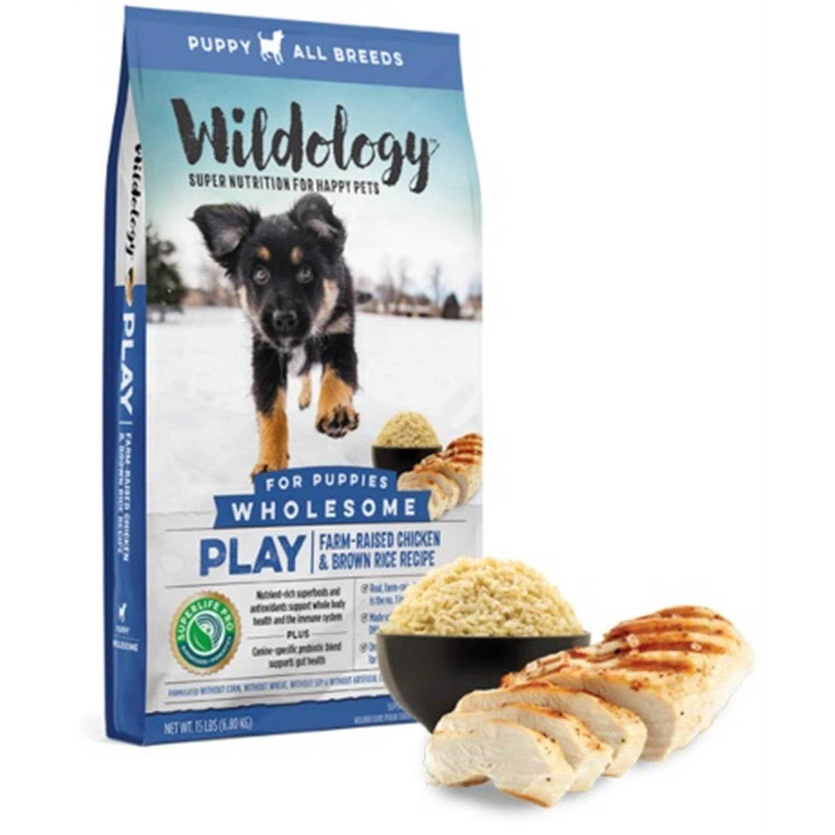 Farm-Raised Chicken & Brown Rice Recipe Puppy Food R761