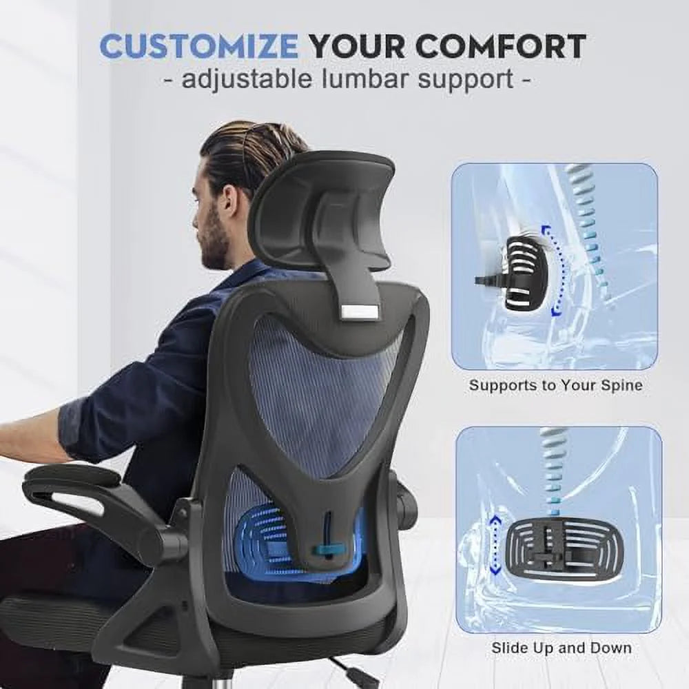 Ergonomic Office Chair with Headrest & Lumbar Support L4794