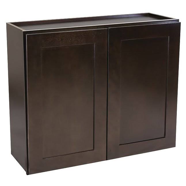 33x22 Fully Assembled Kitchen Wall Cabinet, Espresso Shaker X7708