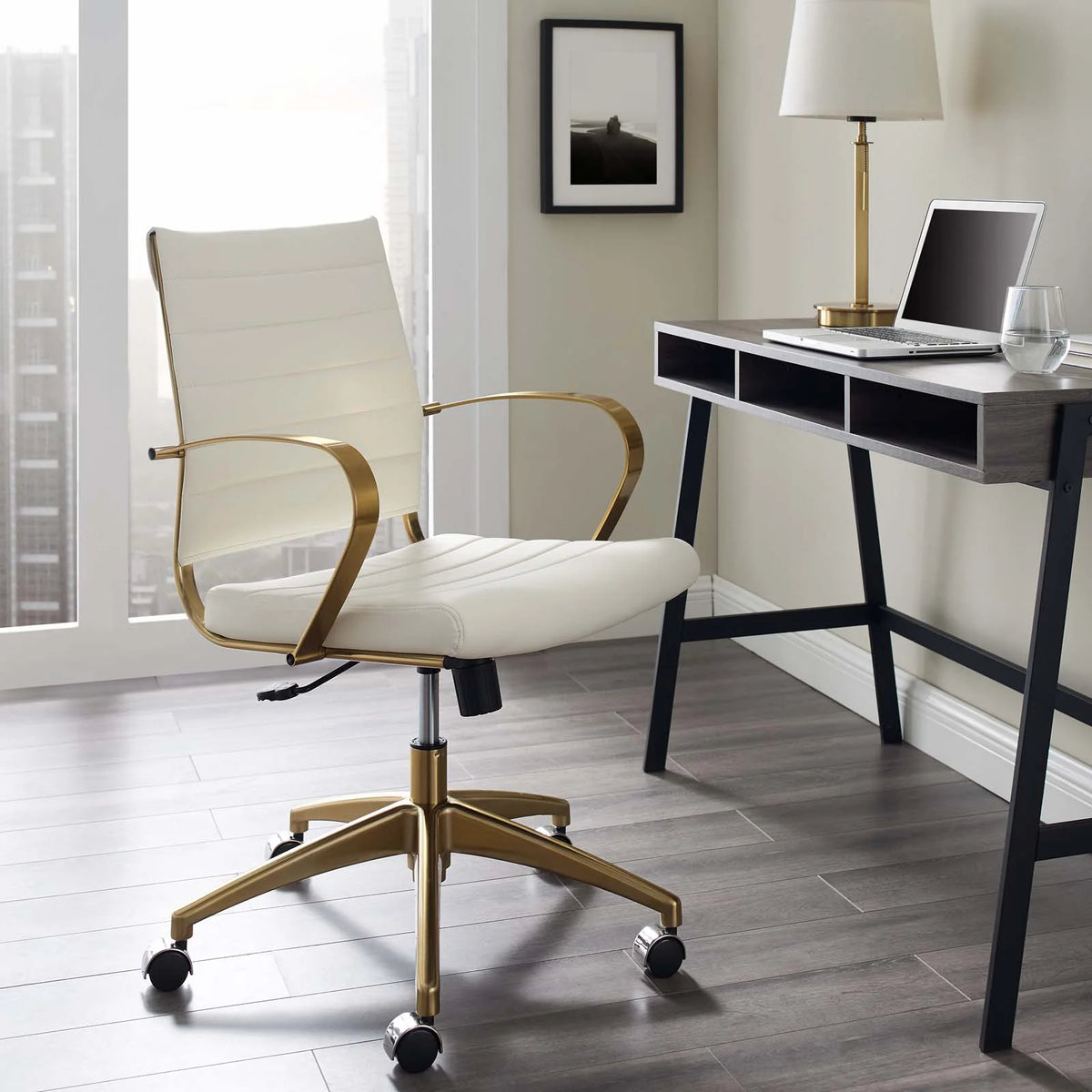 Gold Stainless Steel Office Chair N49615