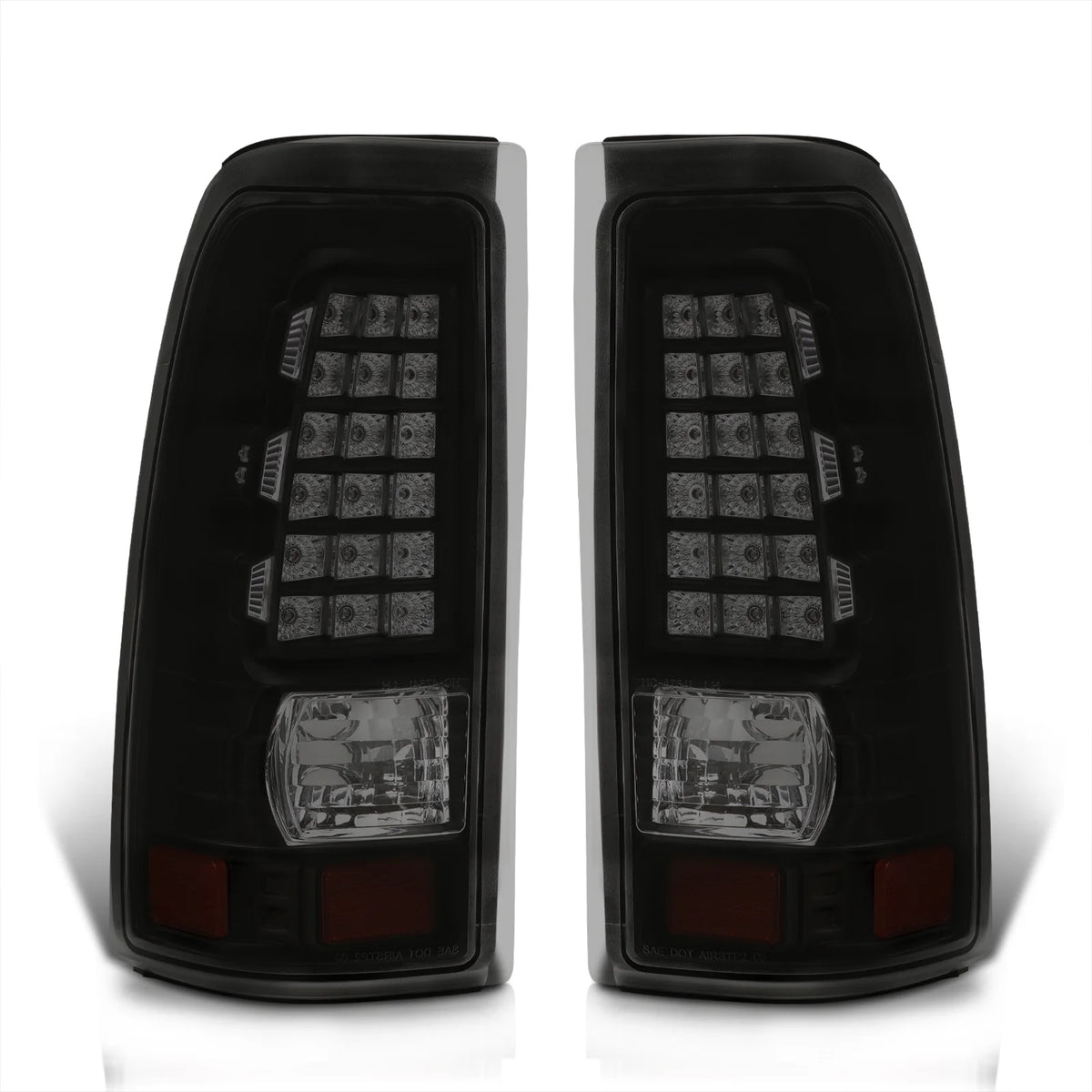 Smoked Lens Black Housing LED Tail Lights Pair F271785