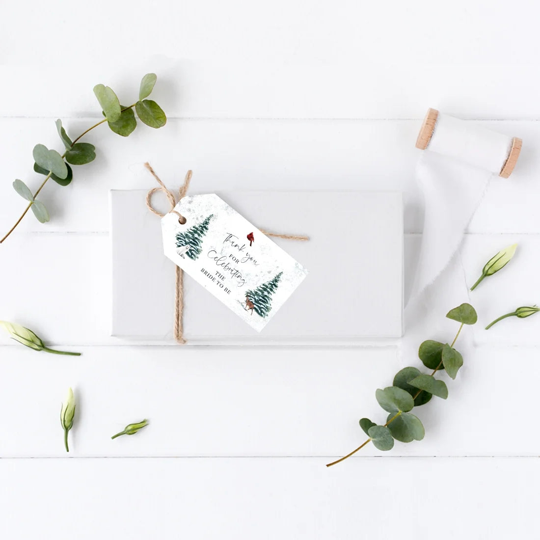 20-Pk Watercolor Wedding Tags H850911