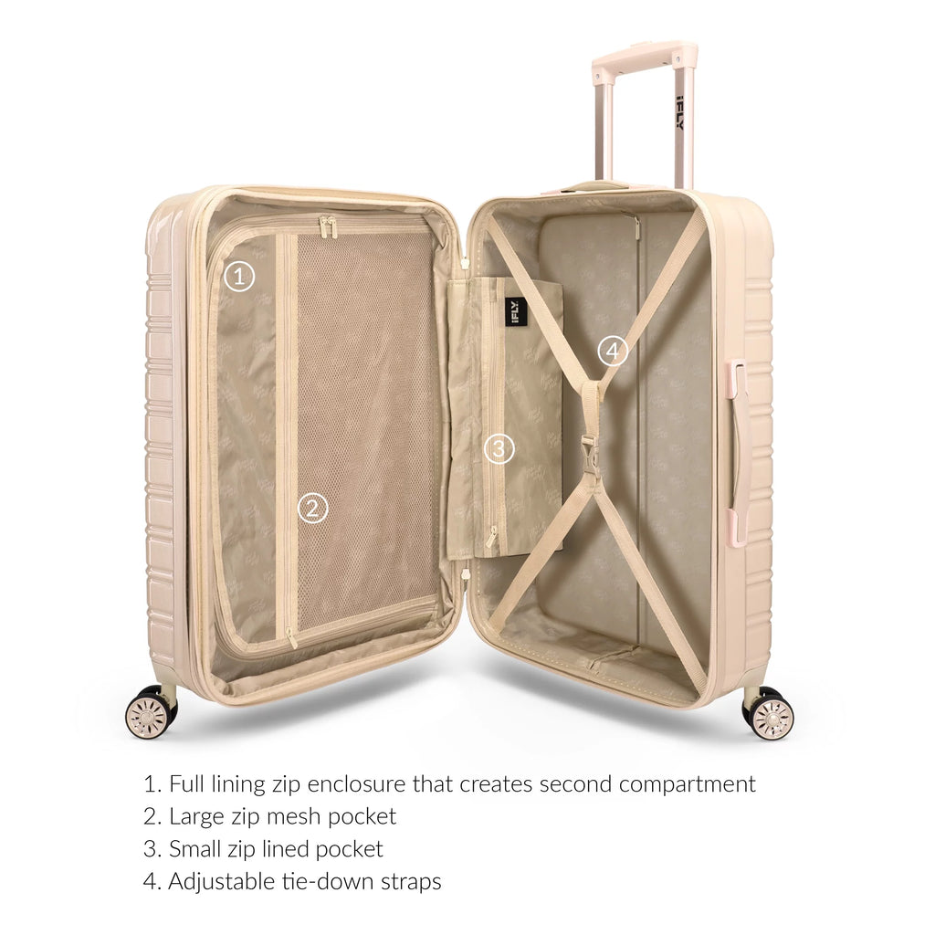 2 Piece Set 20" Carry-on and 28" Checked Hardside Luggage O71949