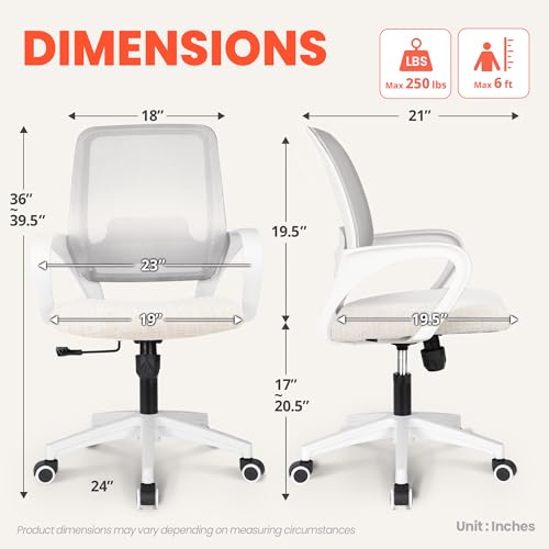 Black Ergonomic Mesh Office Chair with Lumbar Support S297184