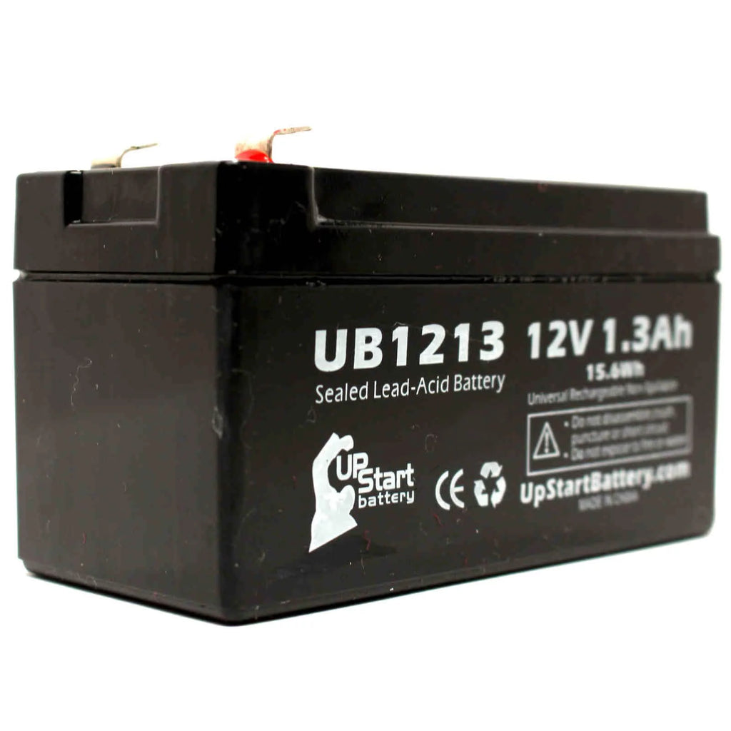12V 1.3Ah Sealed Lead Acid Battery with Terminal Adapters T121