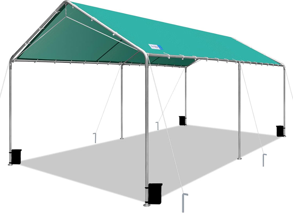 Green 10 X 20 Ft Carport I17457
