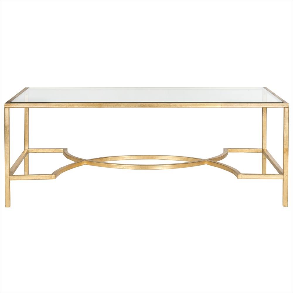 Silver/Black Glass Coffee Table D190