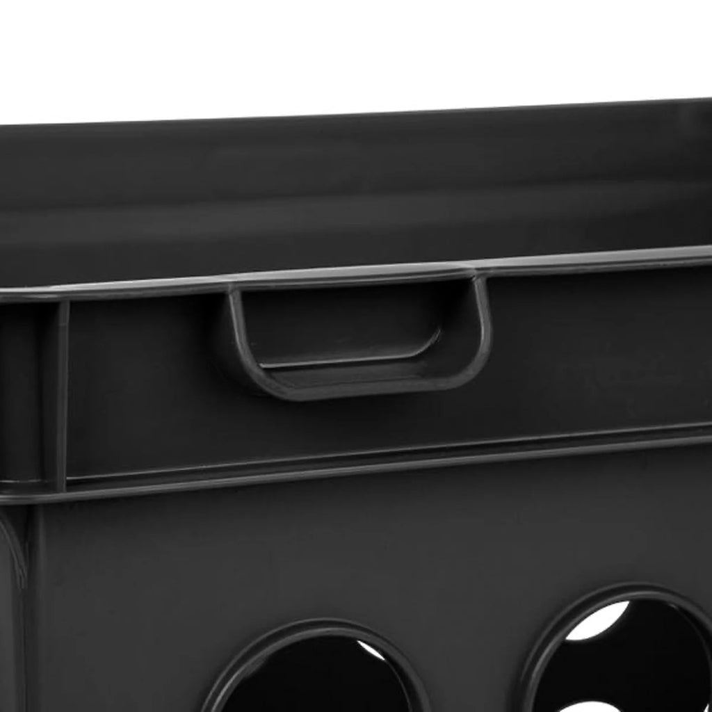 Stackable Storage Crate Organizer Bins with Handles, 6 Pack W792594
