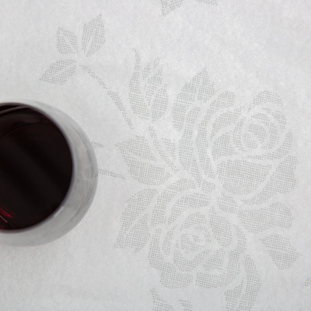 82x22 Linen-Like Silver Table Cover - 24/Case B349