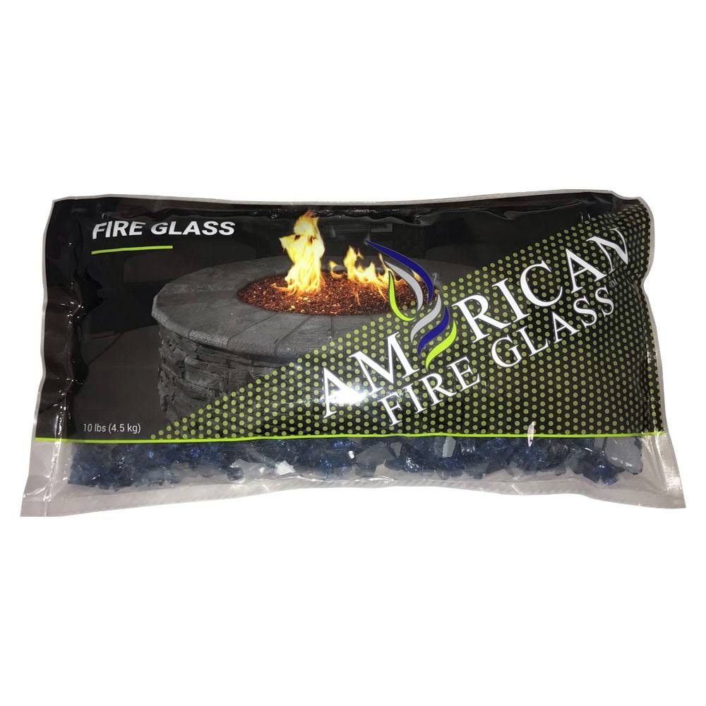 1/2x22 Pacific Blue Fire Glass 10 lb Jar Q518267
