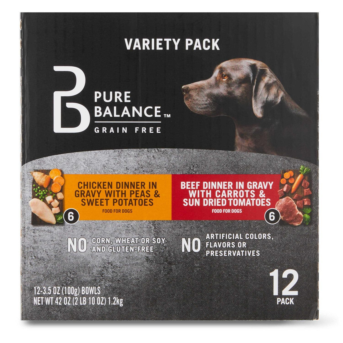 Chicken & Beef Wet Dog Food Variety Pack W970