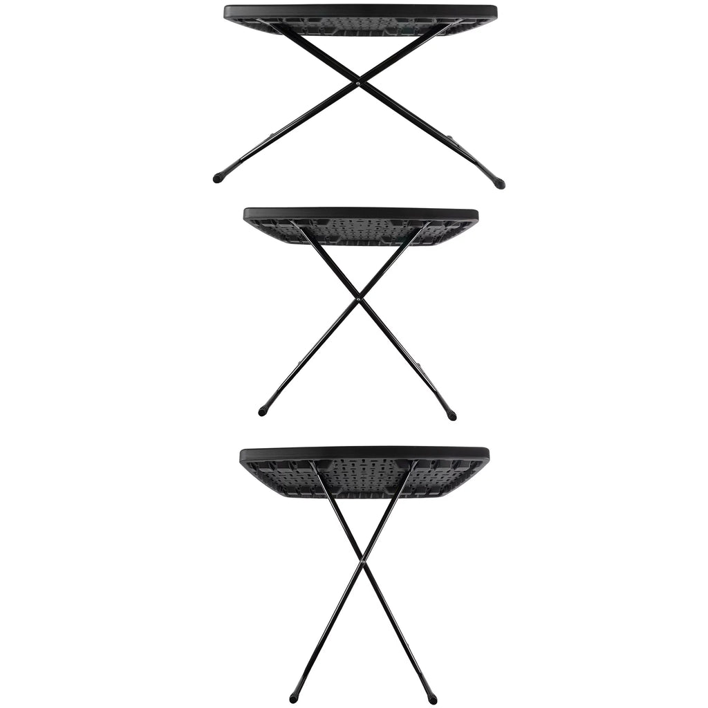Set of 2 Black Folding Tables T70201