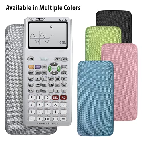Black Graphing Scientific Calculator with Carrying Case M8135