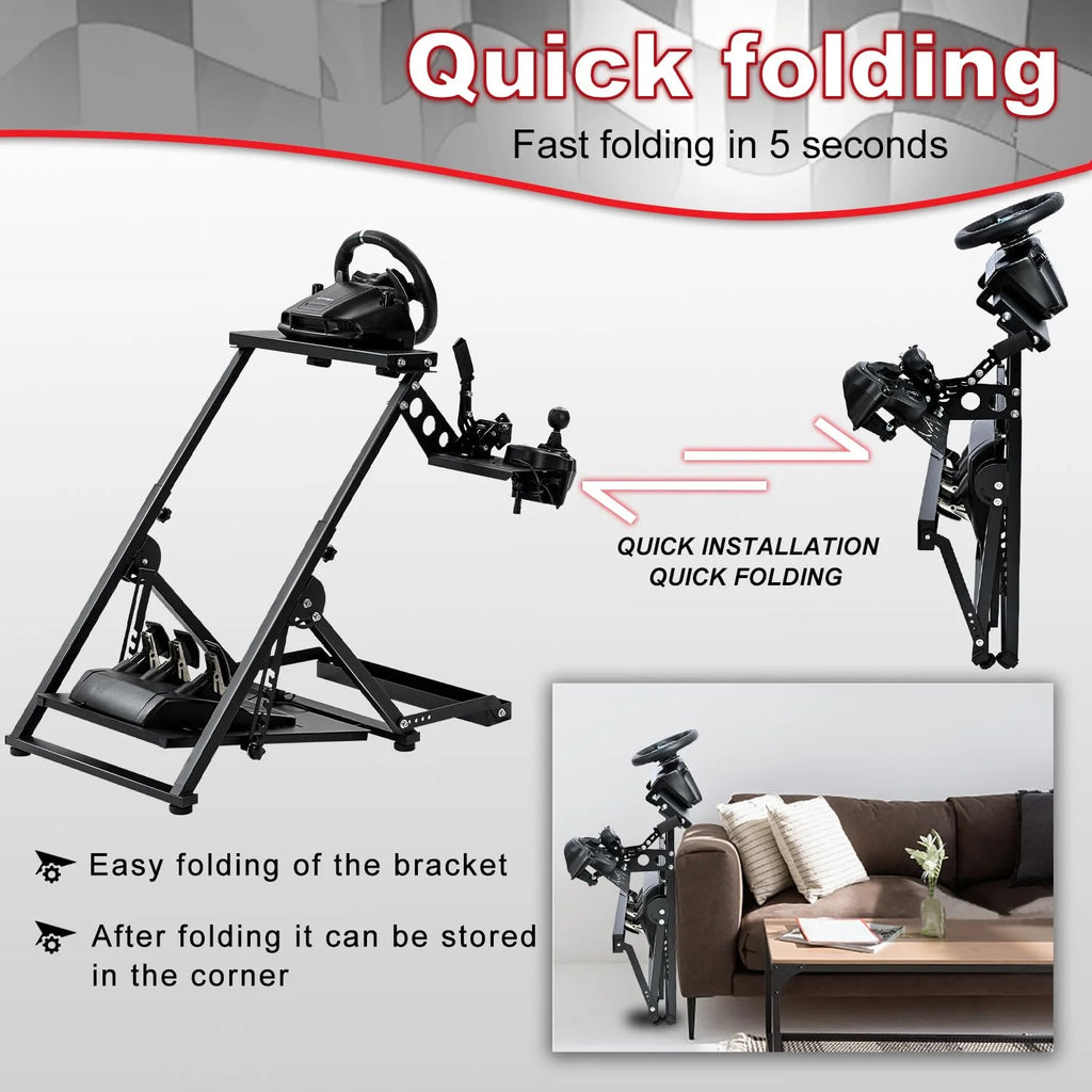 Foldable Racing Wheel Stand C557634